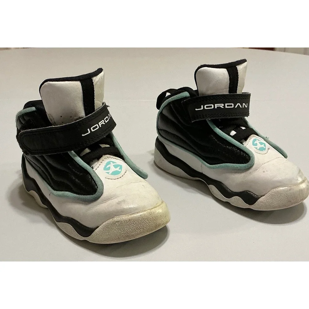 Jordan Pro Strong Toddler Shoes Black White Teal DC7910-001 Size 8C Mens Kids